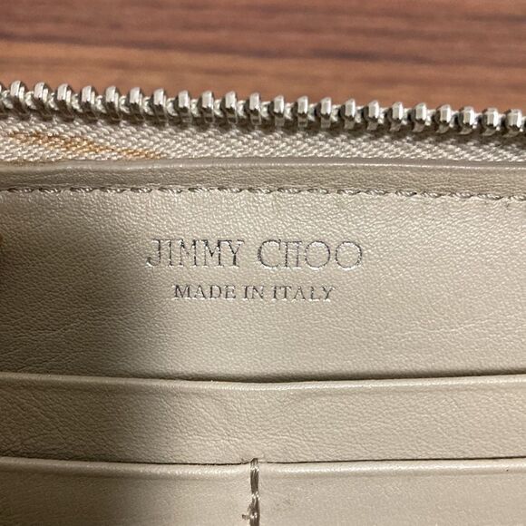 Jimmy Choo Filipa Metallic Star Studded Woman’s Leather Wallet. - Picture 7 of 13